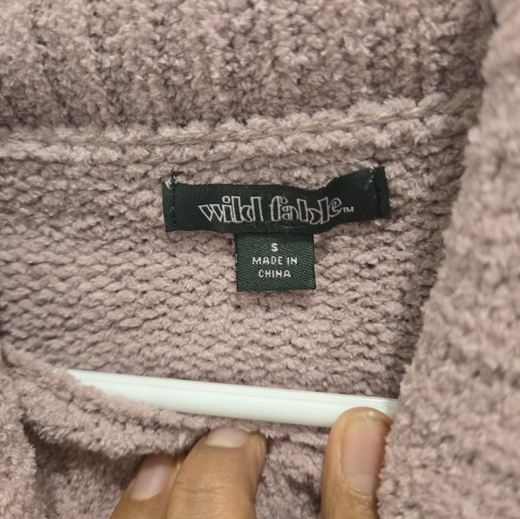 Wild Fable Orange and Nude Cowl Neck Sweater - Picture 2 of 3